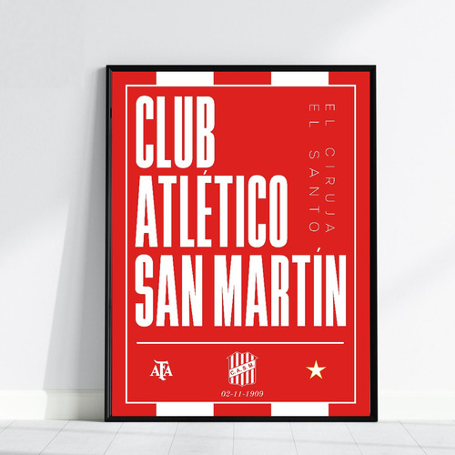 Cuadro Deco Futbol San Martin De Tucuman Ideal Regalo 04