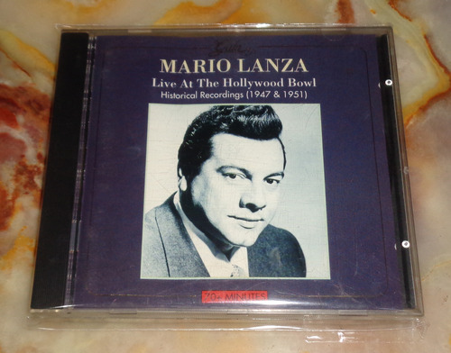 Mario Lanza - Live At The Hollywood Bowl - Cd Portugal