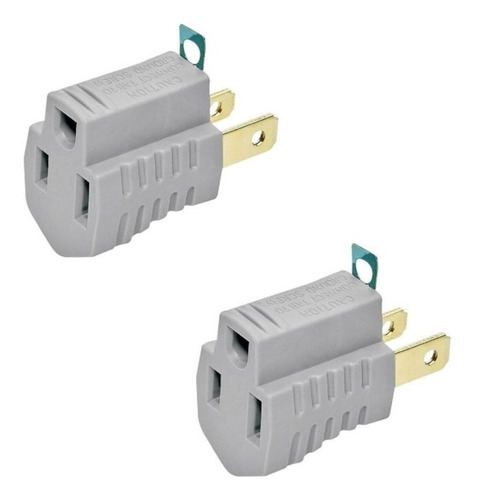 2 Clavijas Convertidora A Tierra 15a 125v, 419gy Eaton