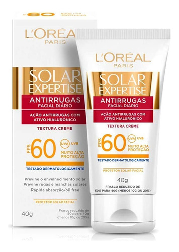 Protector Solar Solar Expertise 40gr Fps60 Loreal Paris