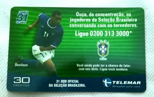 Tarjeta Telefónica Colección Brasil Fútbol. 