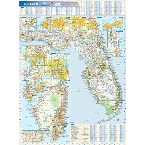 Mapa Mural Del Estado De Florida, 22  X 30 , P