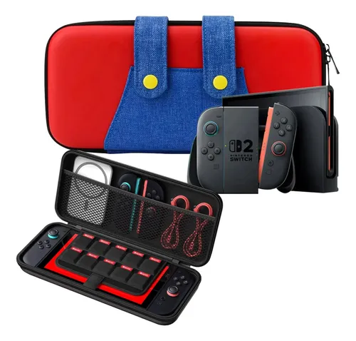 Case Estojo Bolsa Protetora Mario Para Nintendo Switch