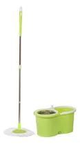 Comprar Balde Mopa Centrifugo Lampazo Escurridor Trapeador Repuestos Color Verde Con Blanco