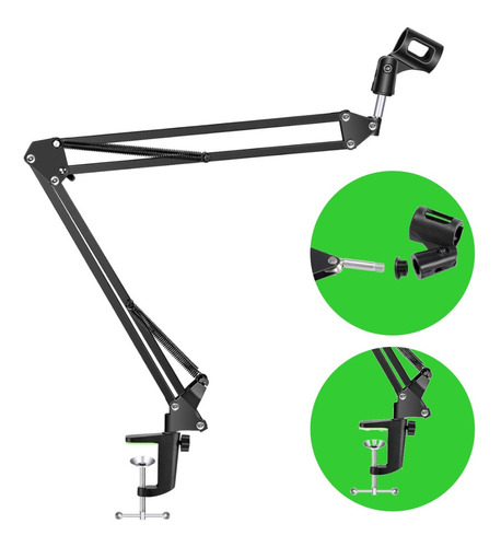 Soporte Para Microfono Tipo Radio Brazo Articulado 270º Cuot