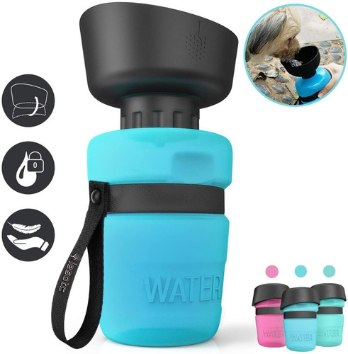 Lesotc Botella De Agua Para Perros 18oz