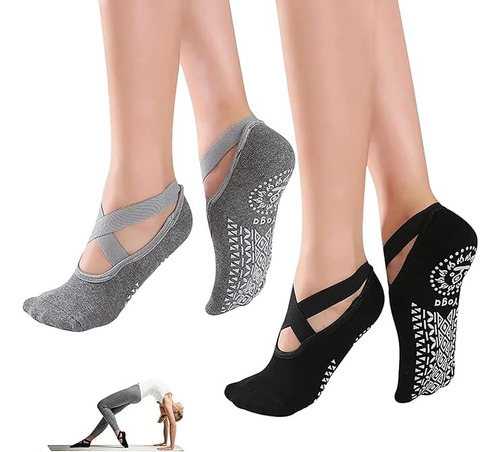 5 Pares Yoga Calcetines De Para Mujeres Antideslizantes