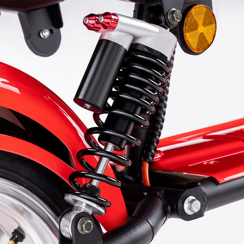 Scooter Elétrica 2000w Chopper U1 Wehawk Potente 50km/h Cor Vermelho 60v
