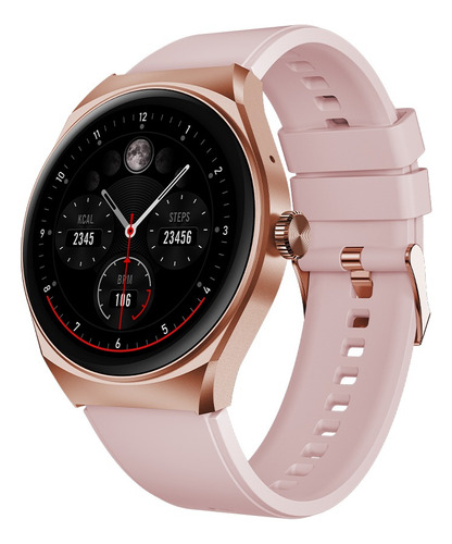 Smartwatch Reloj Inteligente Stf Kronos Trek 1.38 Rosa Mesh Rosa Rosa