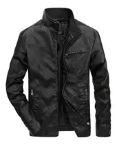 Comprar Oferta De Chamarras De Cuero Slim Fit Para Hombre. Referenci