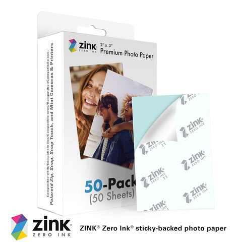 Paquete De 50 Papel Fotográfico Instantáneo Premium 2...
