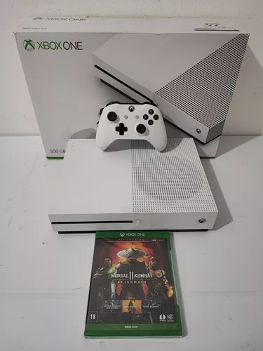 Console Microsoft Xbox One S 500gb Completo Com Nota Fiscal E Garantia - Xbox  One S 500gb