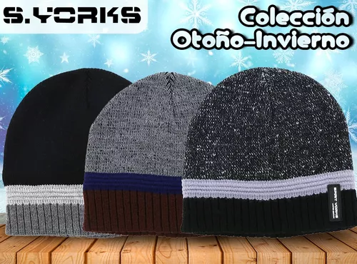 Gorro Invierno Hombre Beanie Tejido Lana Comodo Y Abrigado