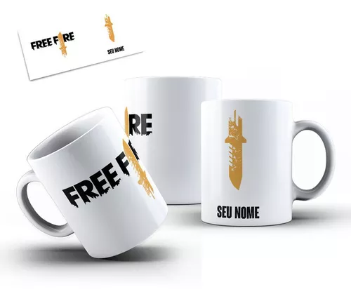 Caneca Free Fire Personalizada - Coloque Seu Nome