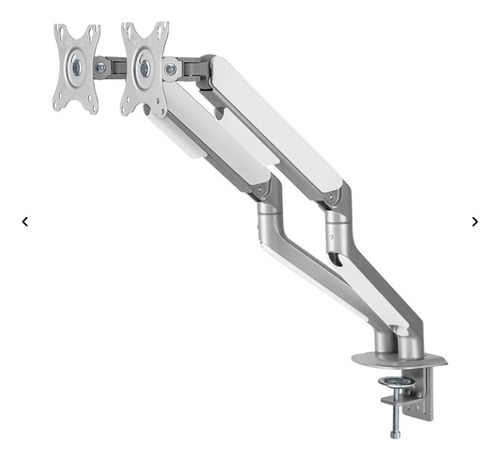 Soporte Monitor Ergonómico Aluminio Escritorio 2 Brazos