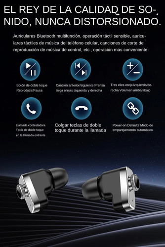 Reloj Inteligente Multifuncional Con Auriculares Bluetooth