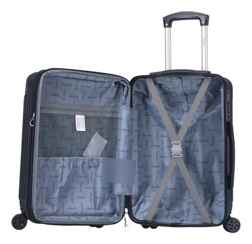 Valija Dudley D05 36cm de ancho x 53cm de alto x 24cm de profundidad color negro
