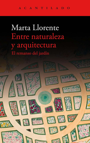 Entre Naturaleza Y Arquitectura, De Marta Llorente. Editorial Acantilado, Tapa Blanda En Español