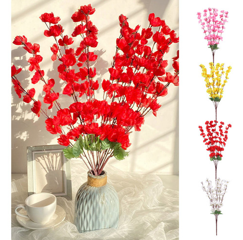 Palitos Cerezo Artificiales Con 2 Ramas Flor Cerezo