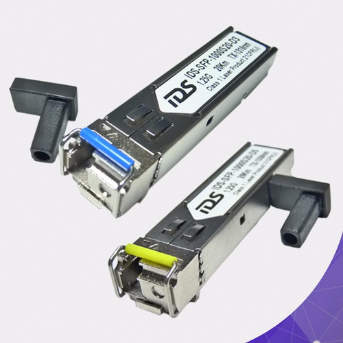 Modulo Sfp Bidi Gigabit Monomodo 1.25g En Par Hasta 20km Lc