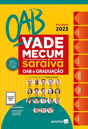 comprar Livro Vade Mecum Saraiva Oab E Graduação - 24ª Edição 2023