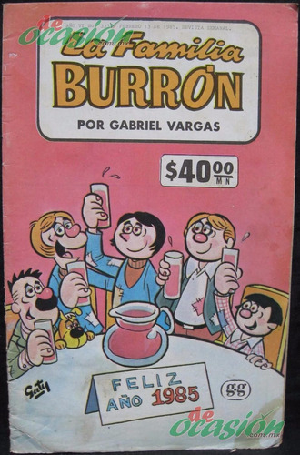 Cómic La Familia Burrón No. 333 (1985) Segunda Época, Ed Gyg