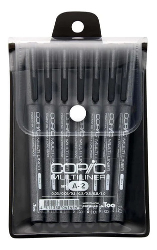 Copic Multiliner Estilografos Desechables Set A2 7 Piezas