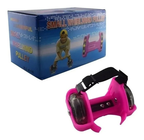 Imagen 2 de 3 de Patines Ajustable Flashing Rollers Luz Led 2 Ruedas Zapato