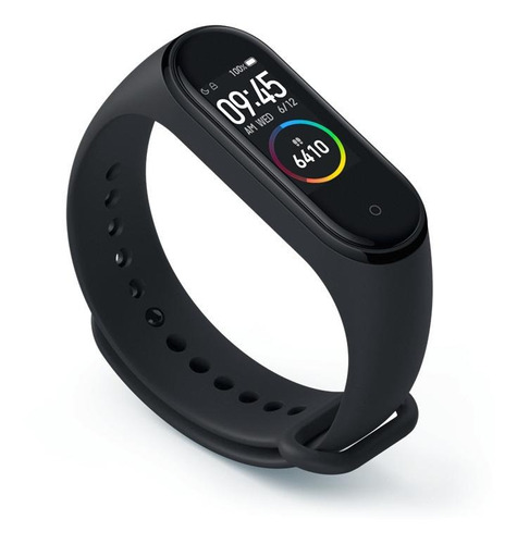 Imagen 3 de 3 de Xiaomi Mi Smart Band 4 0.95" caja de policarbonato black malla black de elastómero termoplástico y aleación de aluminio XMSH07HM