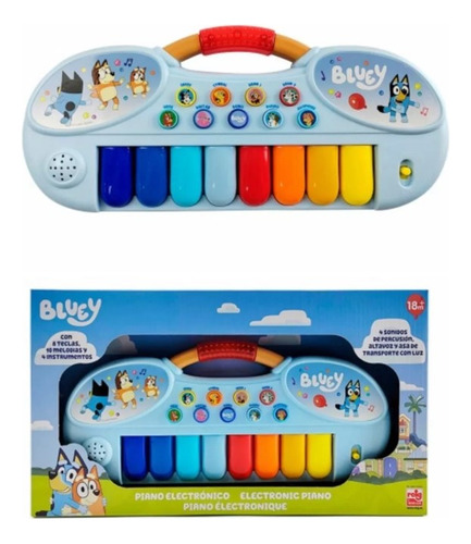 Piano Bluey Electrico 2438 Color Azul