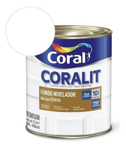 Complemento Esmalte Coralit Nivelador Branco 0,9l Coral