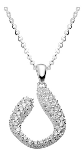 Collar Y Dije Enso 925 Para Mujer Esn142s Plateado