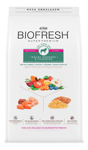 Ração Biofresh Light Cães Adultos Grandes E Gigantes 15kg