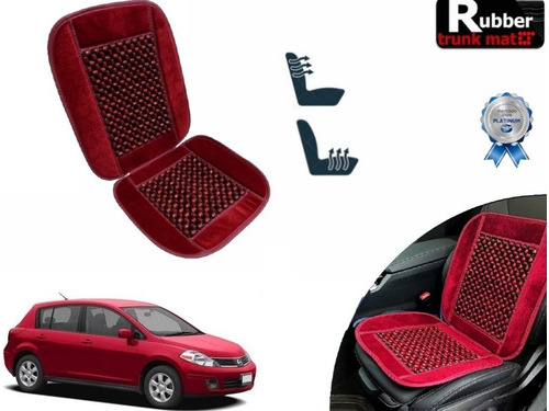 Cubre Respaldo Vino Asiento Bolitas Nissan Tiida Hb 2010