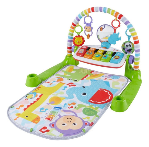 Fisher Price 3 em 1 para estimulação de bebês, música, piano, ginástica, verde