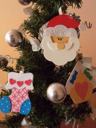 Kit 10 Enfeites Variados Para Árvore De Natal Em Eva | Parcelamento sem juros Kit 10 Enfeites Variados Para Árvore De Natal Em Eva | Parcelamento sem juros