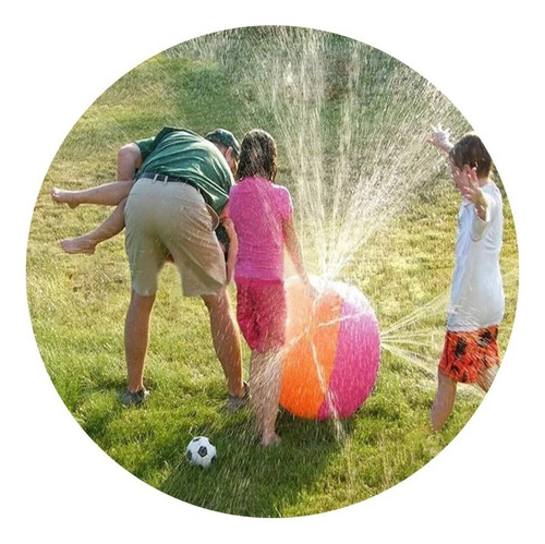 Pelota Inflable Lanza Agua Chorros Verano Piscina Para Niños