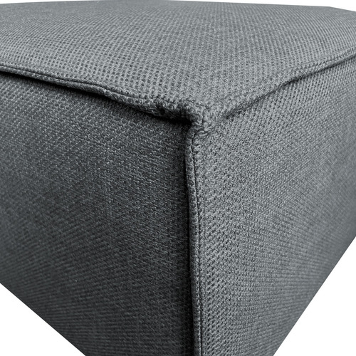 Sala Esquinera Moderna Minimalista Latt Sillón Modular Lino Gris Oscuro Lino Dalton