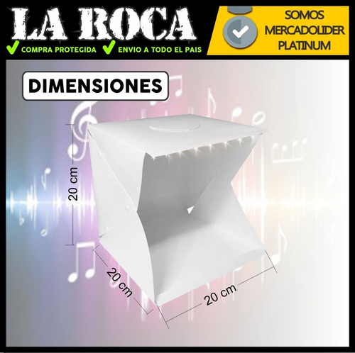 Imagen 5 de 10 de Mini Estudio Fotografico Profesional Caja De Luz Cuotas