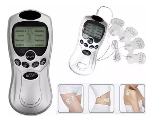 Tens Ems Electroestimulador Muscular. Gimnasia Pasiva 8 Pads