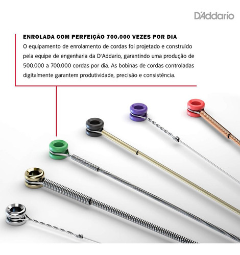 Encordoamento Daddario Violão 010 Phosphor Bronze Xsapb1047