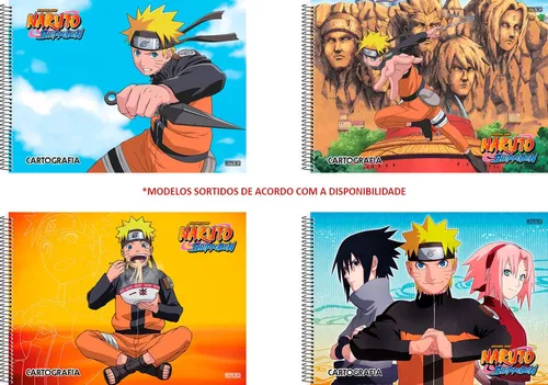 Material Escolar Naruto Completo Volta Às Aulas 2022 Kit - Tem Tem