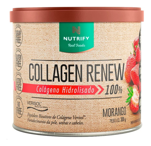 Nutrify Collagen Renew Colágeno Sabor Morango 300ml
