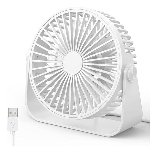 Ventilador Usbfaraday Faay Con Rotacion De 360 Grados Blanco