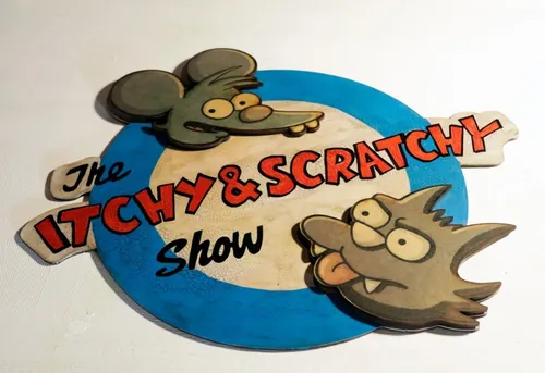 Cuadro Tomy & Daly Corporeo Estilo Vintage. Simpsons.