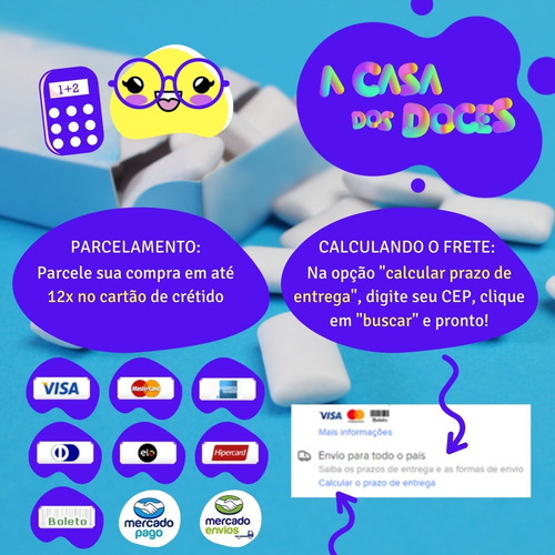 Bala Tubes Fini 17g C/12 - Diversos Sabores
