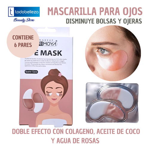 Parches Mascarilla Para Ojos -reduce Bolsas Y Ojeras Antiage