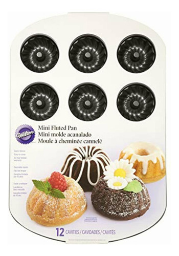 Wilton 2105-0557 Mini 12 Cavity Fluted Pan