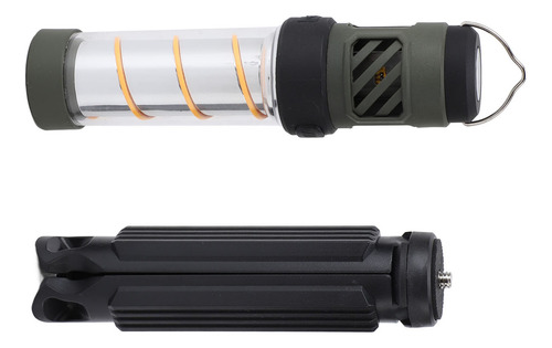 Linterna Led De Camping Con Ganchos Recargables Por Usb