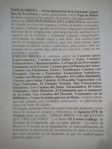 Mas Fantasmas En La Escuela! De Emilio Breda (Usado)